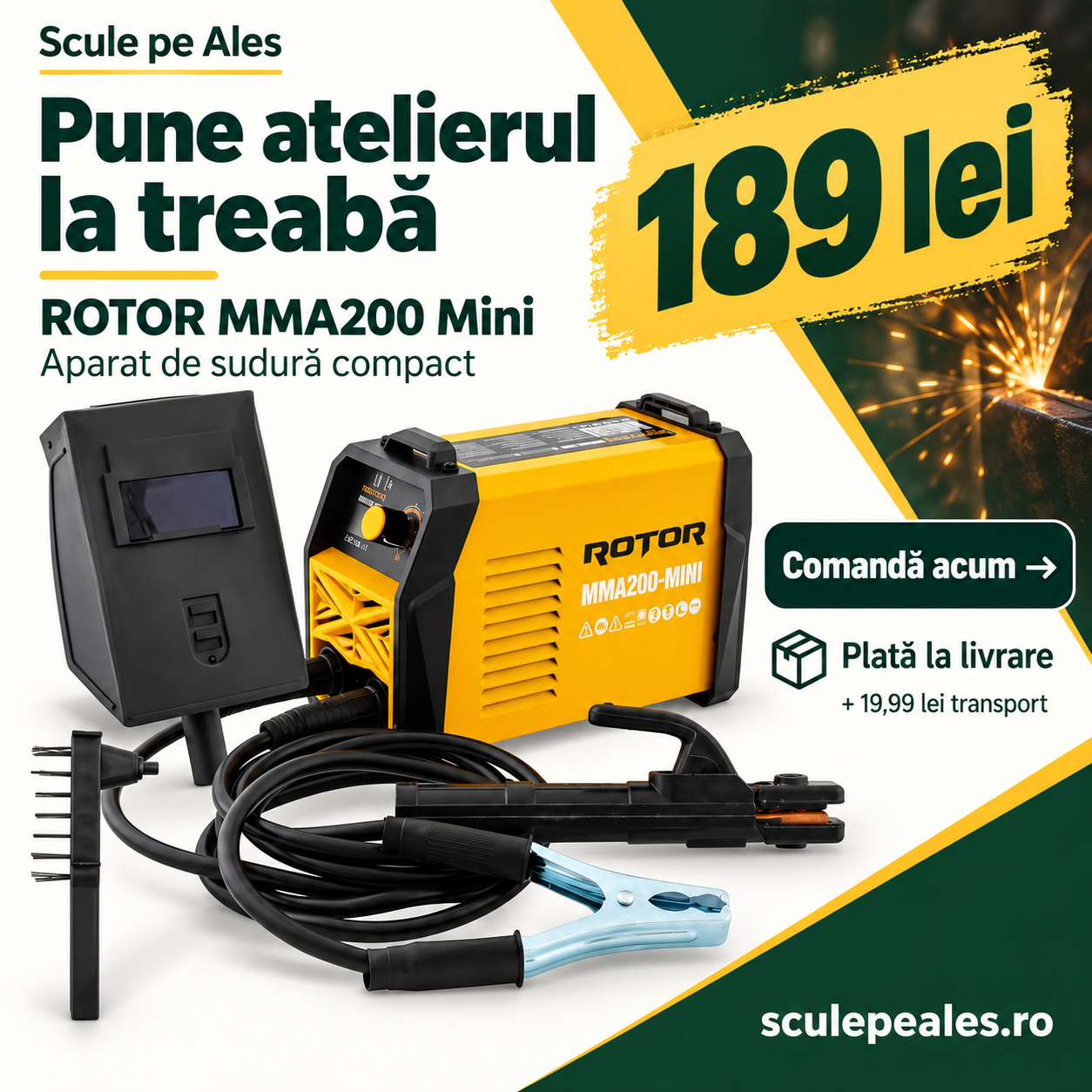 ROTOR MMA200 Mini - 189 lei. Plată la livrare. Comandă pe Scule pe Ales.