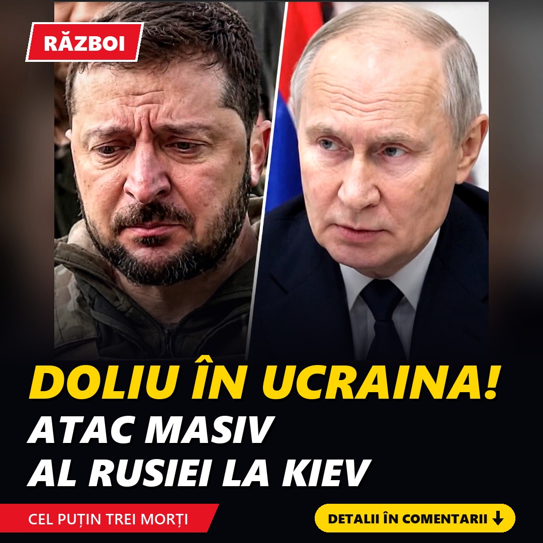 Doliu în Ucraina: atac masiv al Rusiei asupra Kievului, cel puțin trei morți și centrale electrice lovite