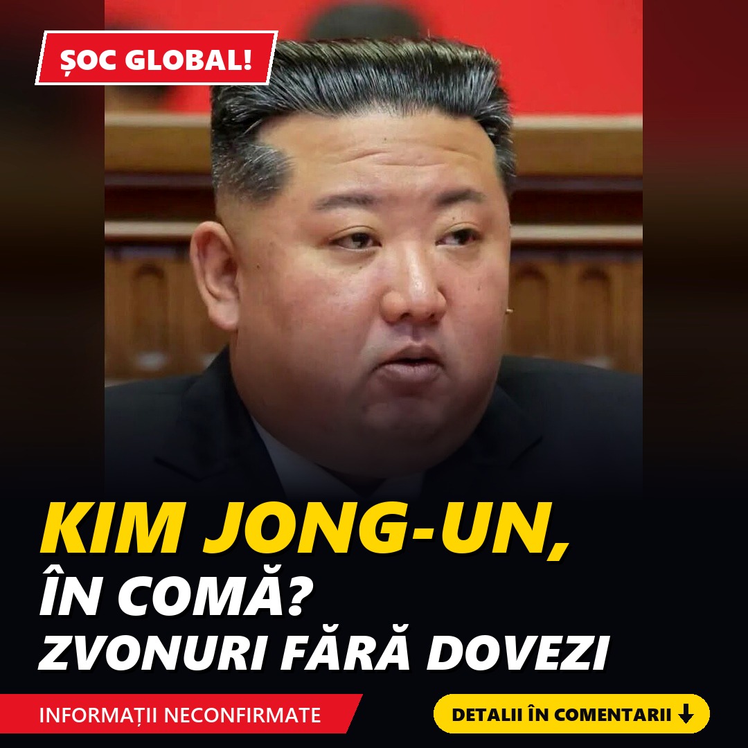 Kim Jong-un, în comă? Zvonurile despre o hemoragie cerebrală nu sunt confirmate de nicio sursă oficială