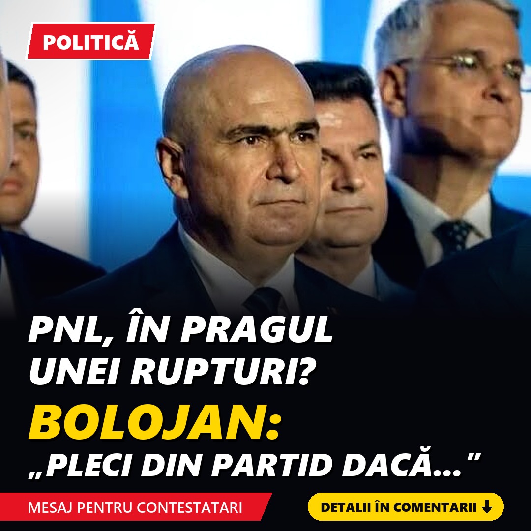 PNL, în pragul unei rupturi? Bolojan, mesaj pentru contestatari: „Pleci din partid dacă deciziile sunt incompatibile cu valorile tale”